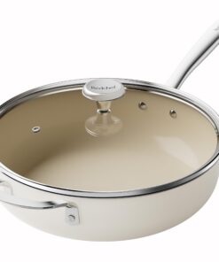 Redchef Antihaft Bratpfanne 28cm Beige Induktion Global Recycled Standard Antihaft Beschichtung Spülmaschinenfest