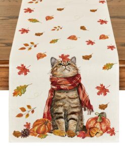 Artoid Mode Herbsttischläufer Saisonnal 40x140 cm für Die Küche und Partys Oktoberfest Dekoration