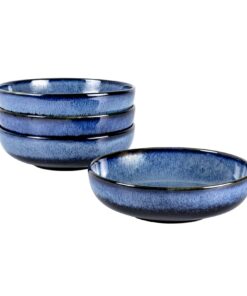 UNICASA Porzellane Müslischale 20cm für Dessert und Cornflakes-Tafelservice - 4er Set
