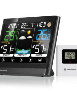 Bresser MeteoTemp BF Funk Wetterstation mit Touch-Display für Hedonisten bei Bedeutungsladen.com - Temperatur- und Luftf