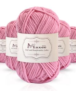 Maxee Acryl Garn zum Stricken 250g Multicolor Schals für Strickanfänger