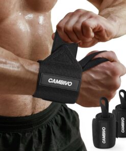 CAMBIVO Handgelenk Bandagen Krafttraining, Verstellbare Stütze für Rechte und Linke Hand für Fitness, Gym und Bodybuild