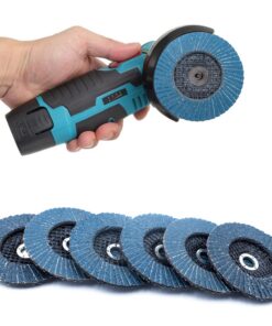 Chruppscheibe Fächerscheiben 6 Stück Schleifscheiben Ø 75 mm Körnung 60/80/120 für Akku-Winkelschleifer