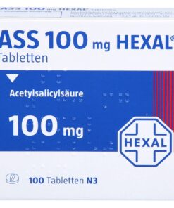 ASS 100 Hexal Tabletten für Erwachsene bei Kopfschmerzen und Erkältungen -beschwertes Hals- und Nasenfell - 100 Stmanın
