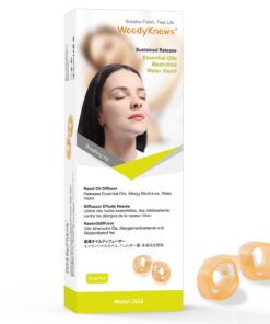 Woodynows Nasenöldiffusor Modell 2024 Soft │ Unsichtbare persönliche Aromatherapie │Generisches Nasenspraygerät (L 4er-P