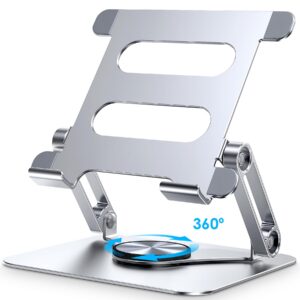 Lucrave iPad Ständer -tablet stabilisiert mit 360° drehbarer Basis für/desktop-Benutzer kompatibel Tablets bis 13 Zoll