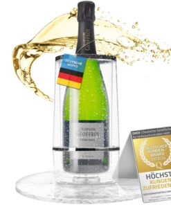 Dimono® Doppelwandiger Thermo Weinkühler für Champagner Sekt (Hochglanzacryl)