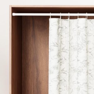 WELDUN 2er Kleine Teleskopstange 70-100cm, 3 in 1 Netzvorhangstangen ohne Bohren, perfekt für Fenster, Kleiderschränke,