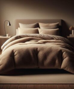 Comfort Collections Teddybär-Bettbezug-Set, superweiches Fleece, warme Winterdecke mit Kissenbezügen, für Einzelbetten,