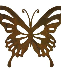 Rostikal Deko Schmetterling 14 x 12 Hängedeko -Ideal für Fenster und Garten-dekorativ und praktisch