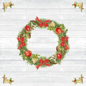 Tischdecken aus Airlaid Mitteldecken 80x80 cm für Gastronomie und Feiern - Weihnachten 20 Stück Advent Tischdekoration