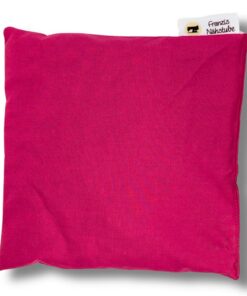 Franzis Nähstube 100% Baumwolle Nackenwärmekissen Traubenkern 20x20 Pink I Körnerkissen für Mikrowelle I Wärmekissen Hot