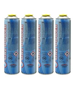 Bluecraft 4X Gaskartuschen – Universell für Unkrautbrenner, Lötbrenner & Abflammgerät – Propan/Butan – 300 g Scheidegewi