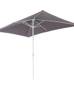 Nexos Rechteckschirm Marktschirm 2x3m Anthrazit Garten Sonnenschutz | Nexos Kurbel Sonnenschirm 2x3m Anthrazit Ecke Ga