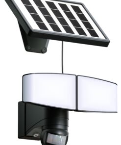 Northpoint LED Solar Strahler Fluter für Innen/Äußere Gebrauch mit Bewegungsmelder (Schwarz) Northpoint LED Solar Flut
