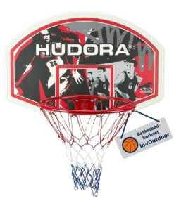 HUDORA Basketballkorb Set - für Erwachsene/Jugendliche & Kinder - Outdoor & Indoor - mit Befestigungsmaterial zur Wandmo