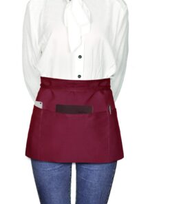 Viedouce Wasserdichte Schürze für Frauen & Männer | 3 Taschen, 3 Pack, Kochschürze mit Tailleband | Restaurant Server &