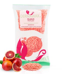 Dermawax Crystal Orange Wachsperlen - Hypoallergen, Vegan, Kein Duft - Ideal für empfindliche Haut - Für Männlich und We