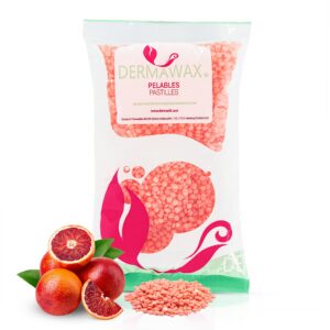 Dermawax Crystal Orange Wachsperlen - Hypoallergen, Vegan, Kein Duft - Ideal für empfindliche Haut - Für Männlich und We