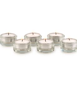 Teelichthalter Mona 6er Set - Premium Qualität für Gastro Dekoration bei Hochzeiten und Geburtstagen | Teelichthalter M