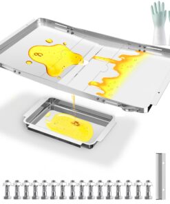 Dyna Glo Grill-Fettwanne Ersatz verstellbar 63,5-86,4 cm Nexgrill Charbroil Kenmore Expert Grill Auffangwanne BHG