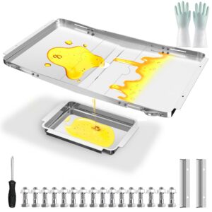 Dyna Glo Grill-Fettwanne Ersatz verstellbar 63,5-86,4 cm Nexgrill Charbroil Kenmore Expert Grill Auffangwanne BHG
