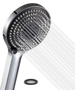 OFFO Duschkopf Groß mit Wassersparend Duschbrause, Duschkopf für Baden mit 6 Strahlarten, Chrom finish Duschkopf xxl(Φ13
