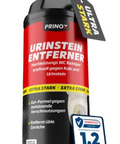 PRINOX Urinsteinentferner EXTRA STARK - Extrem kraftvoller Urinsteinlöser für Profis - WC Reinigung mit Schräghals 1000m