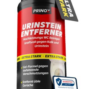 PRINOX® Urinsteinentferner - Extrem kraftvoller Urinsteinlöser & WC Reiniger - Profi Konzentrat 1000ml - Extrem kraftvol