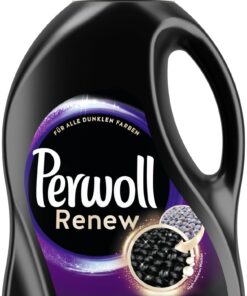 Perwoll Renew Schwarz 24 Waschladungen, Feinwaschmittel für alle dunklen Farben - Stärkt Fasern und verbessert Farbinten