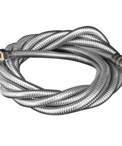 Duschschlauch Flexibler Edelstahl G1/2 Zoll Handbrauseschlauch Auslaufsicherer Knickschutz (|5M)