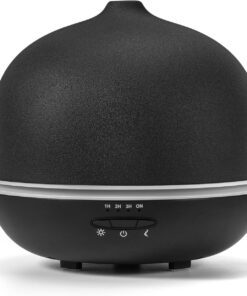 **JESMAY Keramik Aroma Diffuser für Ätherische Öle Schwarz** | **JESMAY Aroma Diffuser 500 ml Schatzkasten von Keramik*