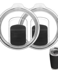 2 Stück Ersatzdeckel für edelstahlbechermug - Magnetisch & laufsicher - Transparent & präzise Abdeckung | 2 Stück Ersat