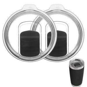 2 Stück Ersatzdeckel für edelstahlbechermug - Magnetisch & laufsicher - Transparent & präzise Abdeckung | 2 Stück Ersat