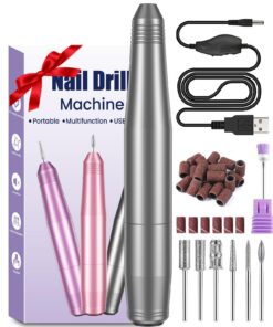Elektrische Nagelfräsen für Maniküre Set 20000 U/min Verstellbare Geschwindigkeit Sicher für Anfänger