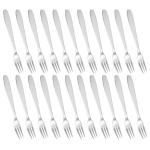 36 Stück Silberfarbiger Edelstahl Dessertgabeln Set, 13cm (5.1 inch), für Zuhause, Restaurant & Partei, Spülmaschinenfes