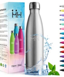 HoneyHolly Edelstahl Trinkflasche 750ml - BPA-frei, Auslaufsicher Thermosflasche Sport