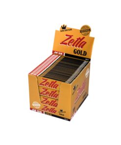 Zetla Gold King Size Slim Rollladen (100 Packs) für Rauchern bei Heimusezinen