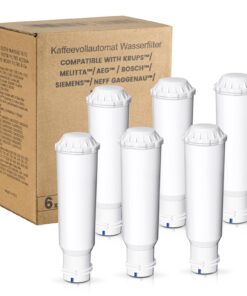 Mutital 6 Pack Kaffeemaschinen Wasserfilter für Krups, Jura und Melitta, Kompatibel mit Krups EA829S, Nivona Café Romati