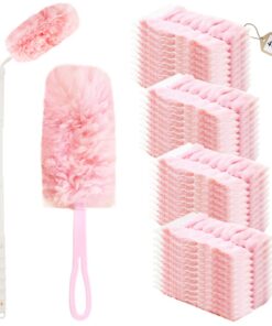 42 Stück 360° Swiffer Staubmagnet Nachfüllpack Set für Tierhaare Reinigung Staubtuch mit 2 Handgriff Reinigungsstaubwede
