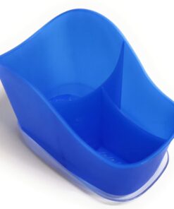 Kerafactum Besteckkorb Spülmaschinenkorb Spülmaschine | Große Kapazität 3-Fach BPA Free Blue