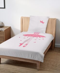 HOMELEVEL Ballerina Bettwäsche Set Mädchen 135x200 cm Kinder