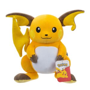 Pokémon PKW3111 - 30 cm Plüsch - Raichu, offizielles Plüsch - für Kinder - Spielzeug - Halloween - 100% Polyester - 30x3