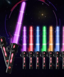 MplehDa Lichtschwert Star Wars Spielzeug für Kinder und Erwachsene, 7 Farben Retractable Cosplay