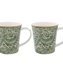 Der Leonardo Collection William Morris Larkspur Tassen Set mit langlebigem Geschirr für Küche & Zuhause | Stilvolles Tas
