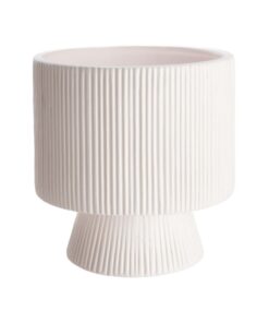 Butlers Blumentopf Ø 14cm Dolomit -Rome | Perfekter Pflanzentopf für Innen- und Außendekoration | Eleganter Übertopf für