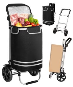 3in1 Klappbarer Einkaufstrolley (50kg Traglast, 56L) – Leicht, Robust & Ideal für Supermarkt, Reisen & Haushalt