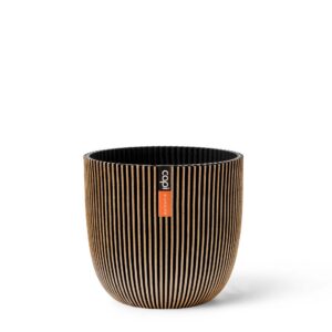 Capi Europe - Blumentopf Kugel Groove Made with Gold - Recycelte Materialien - Innenausgangsbereich Blumentöpfe - Herges