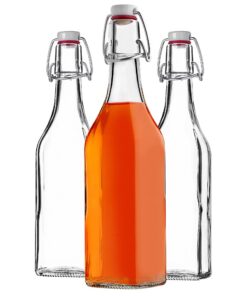 KADAX Bügelflaschen 500 ml 3er Set für Saft, Öl, Likör & Sirup
