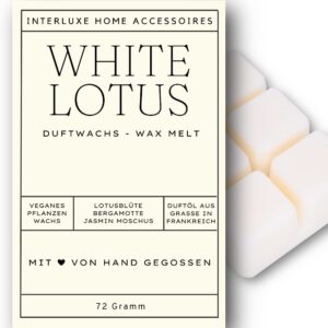 Interluxe White Lotus angenehm duftend Waxmelt 100% pflanzlich für Duftlampe Melts Indoor Duftwachs